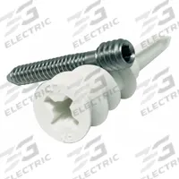 APPROVED VENDOR Wall Anchor Kit: 1 5/8 in Overall Lg, 5/16"-18 Thread Size, Stainless Steel, Plain (MPN ZA0527-KIT). Key specifications — Compatible Material: Drywall; Includes Screw: Yes; Material Grade/Class: Nylon; System of Measurement: Inch; Color: White; Brand: APPROVED VENDOR; Finish Type: Plain.