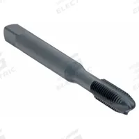 CHICAGO-LATROBE Spiral Point Tap: 1/4"-20 UNC, H5 / 2B-3B, 3 Flute, Plug Chamfer, Black Oxide Cobalt (MPN 330336)