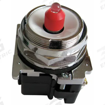 EATON Flush Push Button: 30 mm, Non-Metallic, Momentary, Transformer - Illuminated Flush-Mount Push-Button Operators