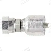 PARKER Hydraulic Crimp Fitting: Steel x Steel, Straight, -8 For Hose Dash Size, Female x Genderless (MPN 10743-8-8). Key specifications — Brand: PARKER; Fitting Gender: Female x Genderless; Fitting Connection Type: NPSM x Crimp; Thread Size: 1/2"-14; For Hose Dash Size: -8.