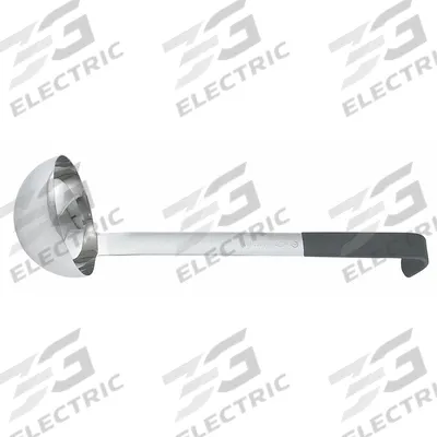 VOLLRATH Jacob's Pride Ladle: 72 oz Capacity, Stainless Steel, Black, NSF Certified - Ladles