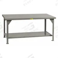 LITTLE GIANT Workbench: Fixed Ht, Steel, 36 in x 30 in, 10,000 lb Overall Load Capacity, Gray (MPN WW3036). Key specifications — Brand: LITTLE GIANT.
