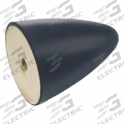JW WINCO Vibration-Isolating Mount: Conical, Natural Rubber - Female x Non-Threaded Vibration-Isolating Mounts