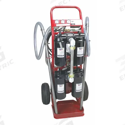 TRICO Hydraulic Oil Filter Cart: 4 gpm Max Flow Rate, 105 psi Max Pressure - Filtration Carts