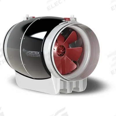 PANASONIC In-Line Duct Fan: 10 in Duct, 120V AC, 1 Ph, 60 Hz Freq - General Purpose Inline Duct Fans