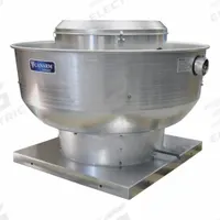 Upblast Exhauster: Direct Drive, Includes Drive Pack, 18 1/4 in Wheel, 3,400 cfm, ODP, 1 hp, 1-ph (MPN ALX180-UD100EC). Key specifications — Brand: CANARM; Base Shape: Square; Assembly: Assembled; Motor Enclosure: Open Dripproof; Motor Type: Electronically Commutated; Nameplate Voltage: 115/208-230V AC; Mounting Location: Roof and Wall; For High-Static Pressure Applications: Yes.