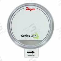 DWYER Air Velocity Transmitter: 0 mA, 32°F to 122°F, AVLV-2DA1, 400 fpm, No Display, Universal. Key specifications — Communication Protocol - NEW: Universal; Air Velocity Accuracy: +/-2%; Brand: DWYER; Manufacturer Part Number: AVLV-2DA1; Calibration Certificate: Not Included.