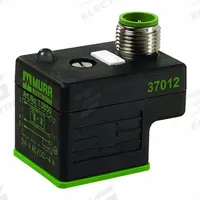 MURRELEKTRONIK Solenoid Coil Connector: DIN 43650 Form A, 24V AC/DC, M12, Indicator Light Included (MPN 7000-41301-0000000). Key specifications — attr1078676: MURRELEKTRONIK; attr1078675: 7000-41301-0000000; attr1078682: DIN 43650 Form A; attr1078690: Indicator Light Included; attr1078697: M12; attr1078703: 24V AC/DC.
