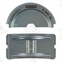 DEWALT Die Set: For DCE310, U-Die, #6 AWG Aluminum U-Die (MPN DCE31006AL). Key specifications — attr534228: U-Die; attr534229: DCE310; attr551983: Die Set; attr551985: #6 AWG Aluminum U-Die.
