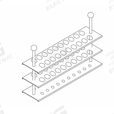 BEING SCIENTIFIC Tube Rack: (20) Tubes (MPN P19201) - Lab Storage Racks