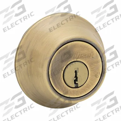 KWIKSET Single Cylinder Deadbolt: Cylindrical, 1 3/4 in Door Thick - Max - Standard Cylindrical Deadbolts