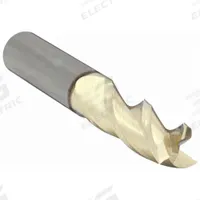 CLEVELAND Square End Mill: Carbide, ZrN Coated, 3 Flute, 1/4" Mill Dia, 3/8" LOC, 2" OAL (MPN C72344)