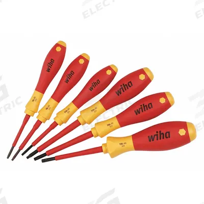 WIHA Insulated Screwdriver Set: 1-10 Pieces, 6 Pieces, Torx Tip - Insulated Screwdriver Sets