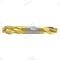 APPROVED VENDOR Ball End Mill: Carbide, TiN Coated, Double End, 4 Flute, 1/4" Mill Dia, 5/8" LOC (MPN 245-001041)