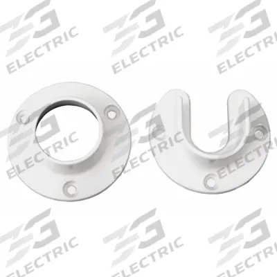 KNAPE & VOGT Pole Socket: 1 5/16 in Rod Dia, 6 5/16 in Max Rod Lg, 500 lb Wt Capacity - Closet Rod Caps