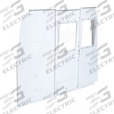 WEATHER GUARD Van Bulkhead: Swing Open Door Panel, White, Steel, 71 1/4 in Overall Ht - Van Bulkheads with Door