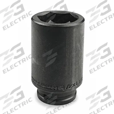 PROTO Automotive Socket: 3/4 in Drive Size, 1 1/2 in Socket Size, 6-Point, Deep - SAE Budd Wheel Impact Sockets