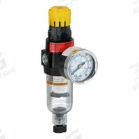 PARKER Filter Regulator: 14 Series, 1/4 in NPT, 18 scfm, 5 micron, 0 psig to 125 psig, Manual Drain (MPN 14E11B18FC). Key specifications — attr109419: PARKER; attr109429: Zinc; attr109463: Yes; attr109467: Nitrile; attr109468: 14.