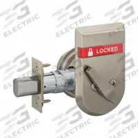 SCHLAGE Deadbolt Locks: Cylindrical, SFIC, 1 7/8 in Door Thick - Max, Occupancy-Indicating, Nickel (MPN B572 619 IS-LOC). Key specifications — ADA Compliant: Yes; Brand: SCHLAGE; Cylinder Core Type: Small Format Interchangeable Core Cylinder; Finish: Satin Nickel-Plated; Keyway Type: Schlage C; Visual Indicator Message: Occupied/Vacant; Outside Locking Access: Coin Turn; Includes Core: Core Included.