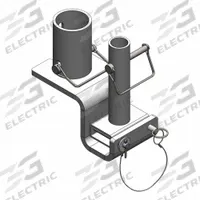 GARLOCK SAFETY SYSTEMS Guardrail: 8 in x 4 in, Fold-Down Capable, Permanent, Folding Adapter, Gray (MPN 411-003-601). Key specifications — Fold-Down Capable: Yes; Guardrail Component: Folding Adapter; Material: Steel; Color: Gray; For Use With: 411-002-000; Includes: Left Side Folding Adapter; Installation Type: Permanent; Brand: GARLOCK SAFETY SYSTEMS.