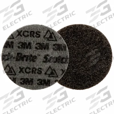 SCOTCH-BRITE Hook-and-Loop Surface Conditioning Disc: 4 in Dia, Ceramic, Extra Coarse - Cool-Cutting Coating-Removal Discs for All Materials