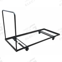 APPROVED VENDOR Table Cart: 700 lb, 74 in L x 31 in W x 43 in H, (2) Rigid/(2) Swivel, Powder Coated (MPN 9P477). Key specifications — Frame Color: Black; Brand: APPROVED VENDOR; Caster/Wheel Configuration: (2) Rigid.