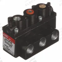 ARO Pilot Air Control Valve: Alpha Series, Four-Way / Two-Position, 5 Ports, 1/8 in Female NPT Pilot (MPN A211PS). Key specifications — attr1086823: A211PS; attr1086857: Spring Return; attr1086869: Spool; attr1086865: Normally Open.