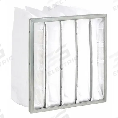 GRAINGER Pocket Air Filter: 20 in x 20 in x 21 in, MERV 8, Beige/Yellow, Fiberglass - MERV 8 Pocket Air Filters