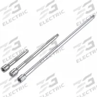 WESTWARD Socket Extension Set: 1/4 in Input Drive Size, 1/4 in Output Drive Size, Chrome, Wobble (MPN 54PR03). Key specifications — attr1204978: Not Insulated; attr1204980: Locking Not Included; attr1204984: WESTWARD; attr1204970: Chrome.