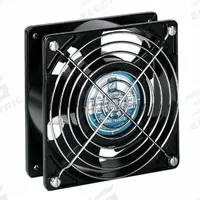 WIEGMANN Axial Fan: 100 cfm Airflow @ 0.000 in SP, 4 3/4 in Ht, 1 1/2 in Dp, Lead Wires, 115V AC (MPN WA4AXFN). Key specifications — IP Rating: Not Rated; Housing Material: Plastic; Brand: WIEGMANN.