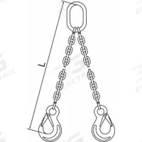 PEWAG Chain Sling: 3/8 in Chain Trade Size, 63 Chain Grade, Sling Hook, Stainless Steel, Fixed (MPN 10G63DOS/5). Key specifications — Brand: PEWAG.