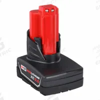 MILWAUKEE Battery: M12™, 3 Ah, 2 Batteries Included, 12V DC, 2 PK (MPN 48-11-2412). Key specifications — attr1278107: Not Oil-Resistant.