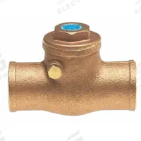 MILWAUKEE VALVE Low Lead Swing Check Valve: Swing, Inline Valve Body, 3/8 in Pipe Size, Bronze, Std (MPN UP1509-3/8). Key specifications — Brand: MILWAUKEE VALVE.