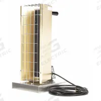 FOSTORIA Electric Infrared Heater: 1450W Watt Output, 5-15P, 120V AC, 1 Phase, 60° Beam Pattern (MPN FSP-1412-1C). Key specifications — NEMA Plug Configuration: 5-15P; Heater Mounting Position: Vertical Burn; Includes: Steel Stand; Phase: 1; Wattage Output: 1450W; Voltage: 120V AC; Brand: FOSTORIA; Element Type: Flat Panel Emitter.