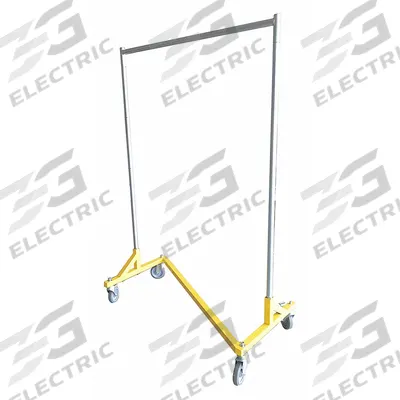 APPROVED VENDOR Garment Rack: Rod Design (No ) Hooks, 1 Rod Rods, 71 1/2 in Overall Ht - Garment Racks