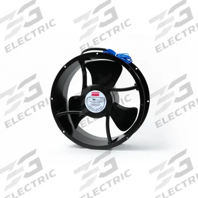 Dayton Axial Fan: 10 in Dia, 3 1/2 in Dp, IP33, Aluminum, 230V AC - Standard Round Axial Fans