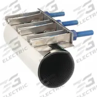 SMITH-BLAIR Repair Clamp: For 2 in Pipe, 12.5 in Overall Lg, 304 Stainless Steel (MPN 2610002381200). Key specifications — Brand: SMITH-BLAIR; Bolt Material: 304 Stainless Steel; Maximum Operating Pressure: 150 psi; Maximum Vacuum Pressure: 10 psi; Gasket Material: Nitrile Rubber.