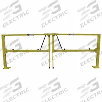 Dock Gate: Manual Operation, Personnel Impact Rating, Steel, Powder Coated, Lock Not Included, Adj (MPN ESGDBL-120-PCY). Key specifications — Material: Steel; Color: Yellow; Finish: Powder Coated; Includes: Hinge Post; Brand: EDGESAFE SMART GATE.