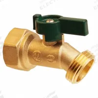 APPROVED VENDOR Hose Bibb: Quarter-Turn, Brass, Brass, Aluminum, 3/4 in Inlet Connection Size, NPT (MPN 6PDZ8). Key specifications — Brand: APPROVED VENDOR; Design: No Kink; Body Material: Brass; Handle Material: Aluminum; Color/Finish: Brass; Handle Type: Quarter-Turn; Inlet Connection Type: NPT; Product Type: Hose Bibb.