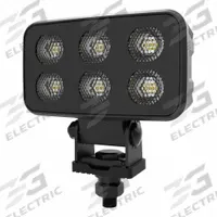 ECCO Vehicle Work Light: Rectangular, Flood, LED, Bracket, 2 Conductor Cable with Connectors, White (MPN EW2730). Key specifications — Housing Color: White; Brand: ECCO; Electrical Connection: 2 Conductor Cable with Connectors; Installation Type: Permanent.