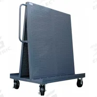 APPROVED VENDOR A-Frame Pegboard Truck: Round, 1/4 in Peg Holes, 30 in x 54 in x 57 in, Gray (MPN AF-3048-PB-95). Key specifications — Caster Wheel/Configuration: (2) Rigid; (2) Swivel with Brake; Color: Gray; Material: Steel; Brand: APPROVED VENDOR.