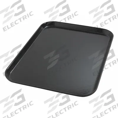 CARLISLE DINEX Tray: 20 in Overall Lg, 15 in Overall Wd, Onyx, 1 Compartments - Meal Trays for Healthcare Facilities