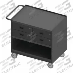 WESTWARD General Purpose Steel Mobile Workstation: 42 1/8 in x 24 1/4 in, Steel, Gray, Steel (MPN 3120-95W). Key specifications — Included Components: Handle on Side; Assembly: Fully Assembled; Brand: WESTWARD.