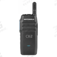 MOTOROLA Handheld Two Way Radio: Wave TLK 100 Series, LTE, 3.7 W, 8 Channels, Alphanumeric, 18 hr (MPN HK2112A). Key specifications — attr919970: Black; attr919988: No.