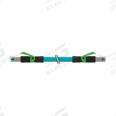 MURRELEKTRONIK Cordset: Cat5, RJ45 Male Straight x RJ45 Male Straight, 3 m Lg, TPE, Blue - RJ45 Connector to RJ45 Connector Cordsets