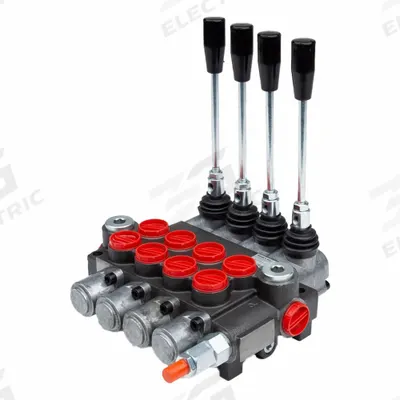 CHIEF Hydraulic Directional Control Valve: Four-Way / Three Positions, Tandem Center - Manual Spool Monoblock Valves