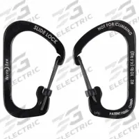 NITE IZE Carabiner: 10 lb Working Load Limit, Wire Gate, Stainless Steel, 1 11/16 in Overall Lg (MPN CSL2-01-R6). Key specifications — Brand: NITE IZE; Opening Type: Wire Gate.