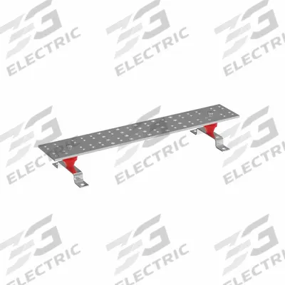 PANDUIT Grounding Busbar: Copper, 24 in Grounding Bar Lg - Grounding Busbars with Standoffs