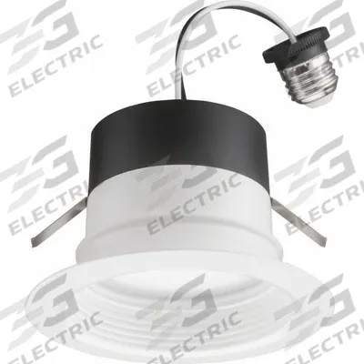 LED Retrofit Trim Module: 4 in Dia, 700 lm, 2700K/3000K/3500K/4000K/5000K, 8.6 W - Universal Trim Modules