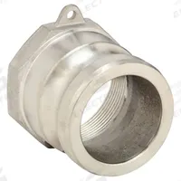 Cam and Groove Adapter: 1 in Coupling Size, 1 in -11-1/2 Thread Size, 1 29/32 in Overall Lg, FNPT (MPN 3LW93). Key specifications — Thread Size: 1 in -11-1/2; Fitting Type: FNPT; Includes Locking Arm: No; Body Material: 316 Stainless Steel; Brand: APPROVED VENDOR.